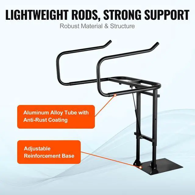 Alt view image 11 of 14 - VEVOR Hot Tub Cover Lift, Spa Cover Lift, Hydraulic, Height 33.1" - 41.3" Width 53.1" - 92.5" Adjustable, Installed Underneath on one Sides, Suitable for Various Sizes of Hot Tubs, Spa