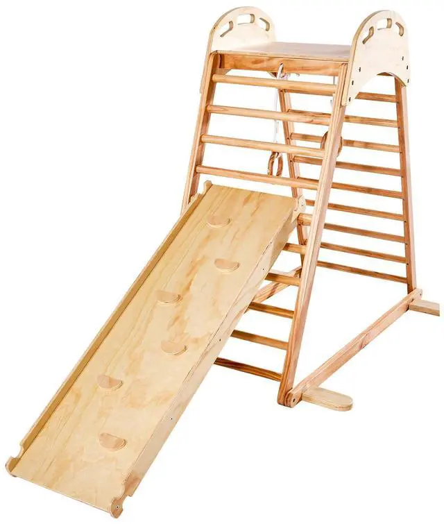 Alt view image 2 of 8 - VEVOR Indoor Playground Jungle Gym 4-in-1 Toddlers Climber Playset for Kids