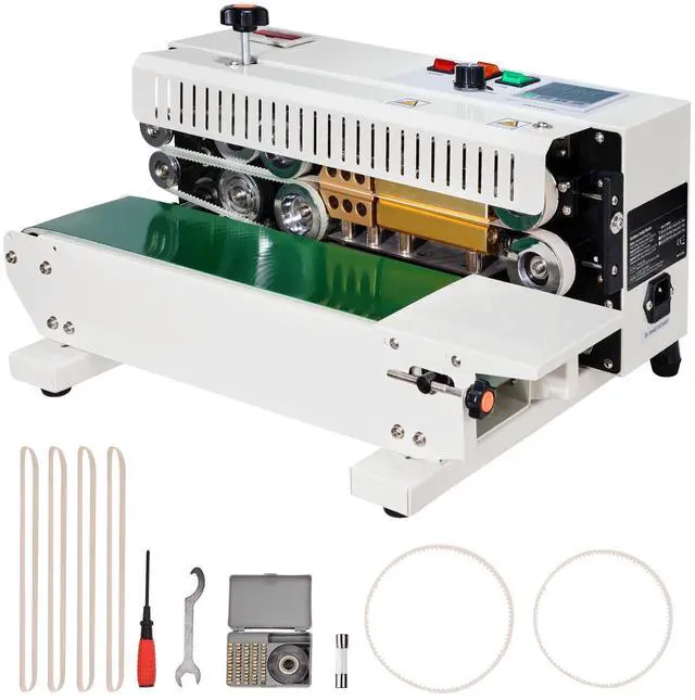 Alt view image 4 of 10 - VEVOR Continuous Bag Band Sealing Machine Horizontal Band Sealer Count Function