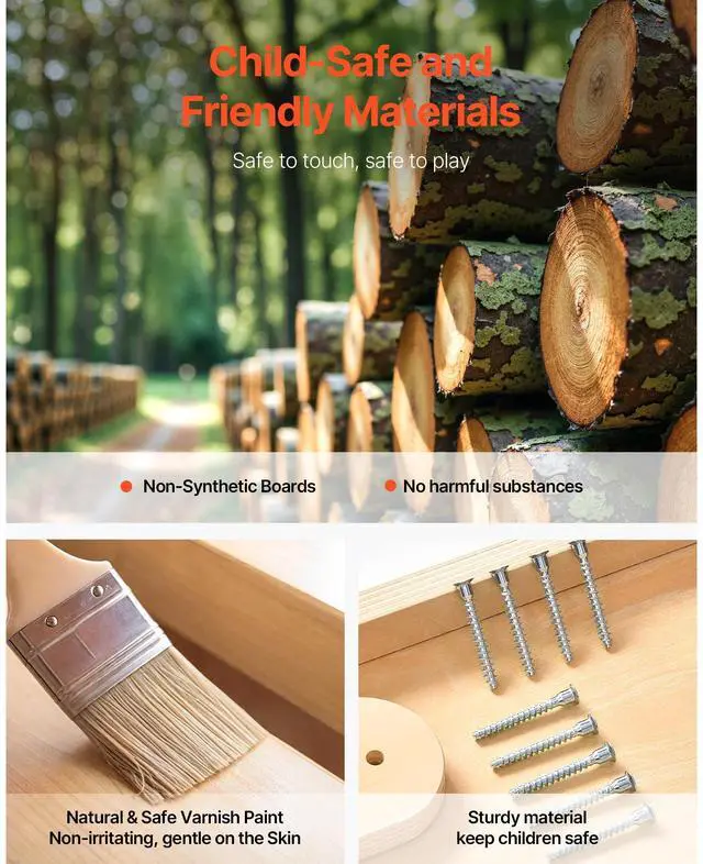 Alt view image 4 of 8 - VEVOR Indoor Playground Jungle Gym 4-in-1 Toddlers Climber Playset for Kids