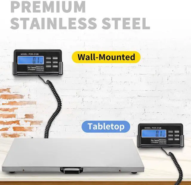 Alt view image 4 of 7 - Livestock Scale 700LBS, Dog Scales Large Platform 40.6x20.9Inch Stainless Steel Vet Scale Industrial Floor Scale Large Animal Scale  Pig Scale Goat Weight Scale Pet Digital Scale