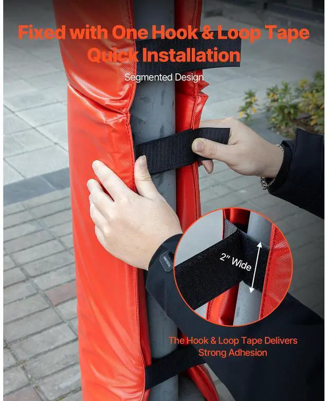 Alt view image 5 of 8 - 71" Basketball Pole Pad Durable Padding for 2-6.3" Round 4.5x4.5" Square Pole