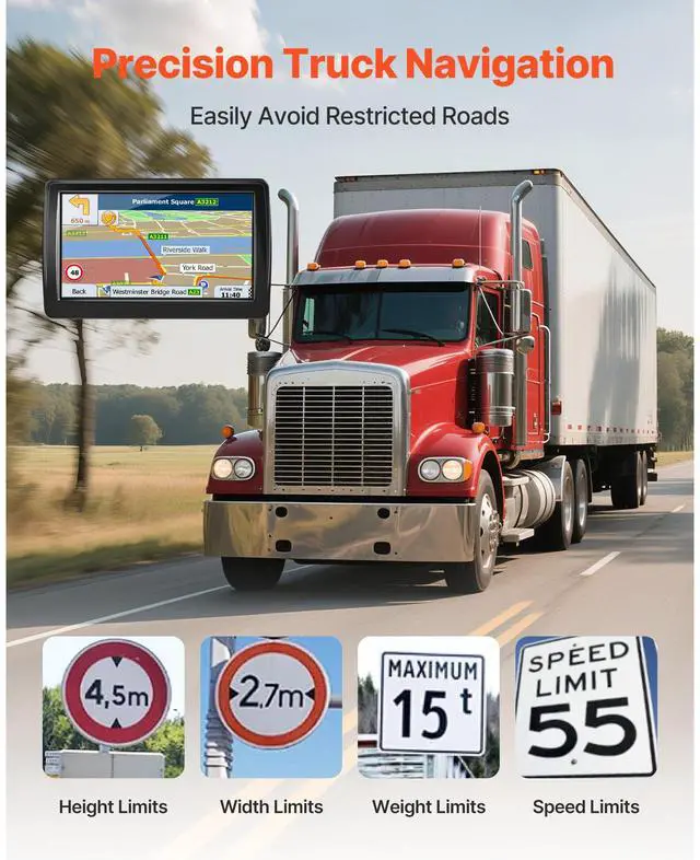 Alt view image 9 of 14 - GPS Navigator for Car 7 inch Touch Screen 8GB GPS Navigation System with Map