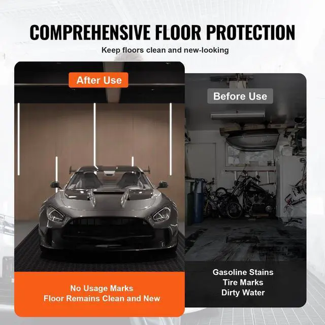Alt view image 13 of 14 - VEVOR Diamond-Plate Rubber Flooring Roll, 3 mm x 4 ft x 15 ft Garage Floor Mat, SBR Rubber Garage Flooring Roll, Easy to Clean, Diamond Plate Rubber Mat for Under Cars, Garage Industry Gym, Black