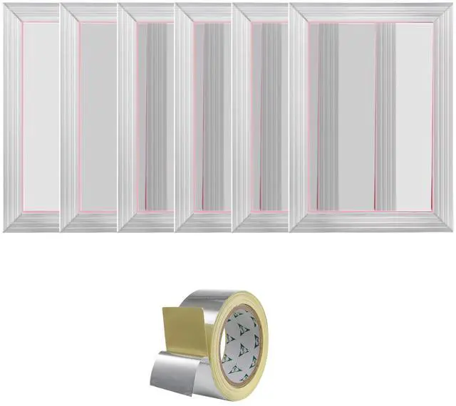 Alt view image 9 of 15 - VEVOR Screen Printing Kit, 6 Pieces Aluminum Silk Screen Printing Frames, 10x14inch Silk Screen Printing Frame with 110 Count Mesh, High Tension Nylon Mesh and Sealing Tape for T-shirts DIY Printing