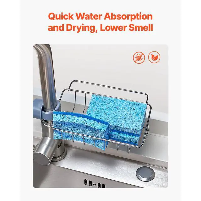 Alt view image 13 of 14 - VEVOR Sponges, 12 Pcs Durable Natural Kitchen Sponges with Cellulose & Scrub Pad, Easy-to-Rinse Cleaning Sponges with Honeycomb Structure & Quick Water Absorption, Fit for Home Cleaning