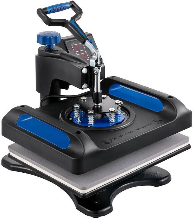 Alt view image 4 of 10 - VEVOR Heat Press Machine, 12 x 15 Inches, Fast Heating, 360 Swing Away Digital Sublimation T-Shirt Vinyl Transfer Printer with Anti-Scald Surface, Canvas Bag, Pillow, Banner, ETL Listed, Blue