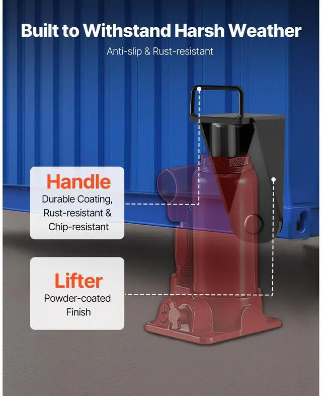 Alt view image 5 of 8 - VEVOR Shipping Container Jack Lug with U-Shaped Handle, 2-Pack, Storage Leveler Booster Withstands Sun & Rain, Heavy Duty Container Jack Lug for Shipping Industry, Logistics, Warehouse Management