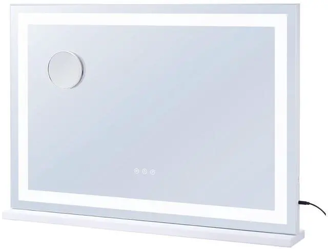 Alt view image 2 of 8 - VEVOR Lighted Makeup Mirror 3 Color Vanity w/ USB Desktop Wall-mount 31.5x21.7in