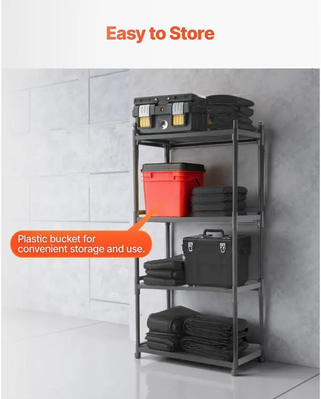 Alt view image 7 of 8 - VEVOR Flood Barrier, 10 Pack, 1.4 x 2.7 ft Flood Bags with Bucket, Reusable Water Absorbent Barrier Activated by Water, Sandless Sandbags Blockage, Flooding Prevention Bags for Door, Basement, Garage