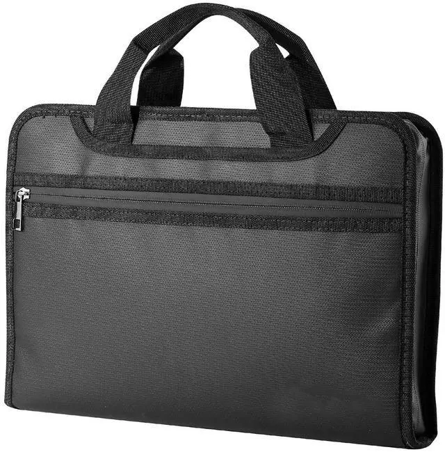 Alt view image 2 of 8 - VEVOR Fireproof Document Bag, 1832  Heat Insulated Fireproof & Waterproof Bag, Portable Multi-Layer File Storage Security Organizer Home Office Travel Use, for Passports, Important Documents, Files