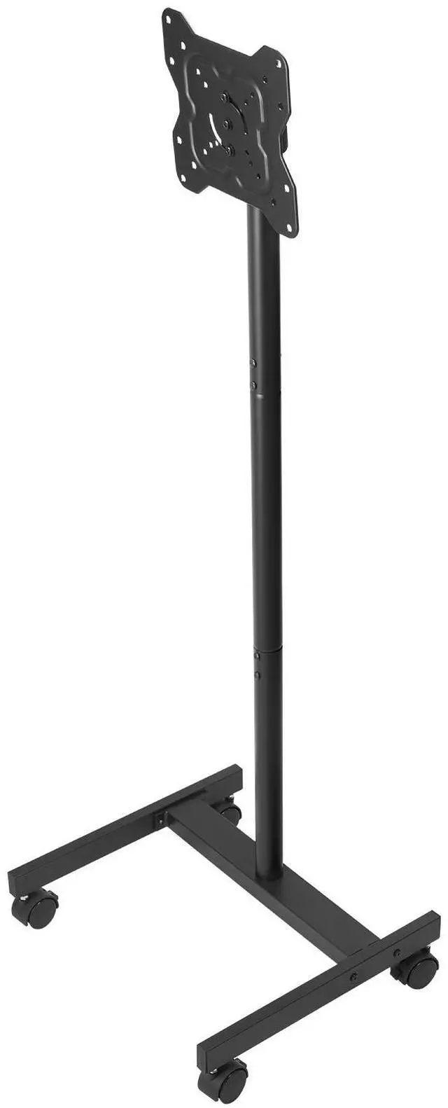 Alt view image 8 of 14 - VEVOR Rolling TV Stand, Mobile TV Cart for 17-55 Inch Screens, Portrait to Landscape, Portable TV Stand with Wheels Holds up to 44 lbs for Living Room, Bedroom, Office, Outdoor, Max VESA 200x200mm