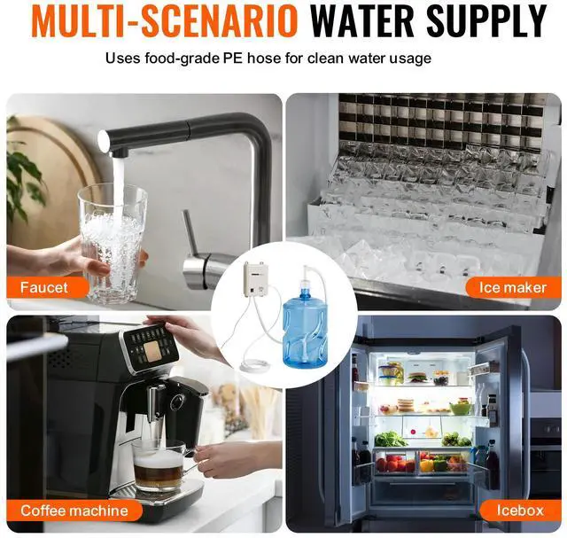 Alt view image 6 of 7 - Water Pump System for 5 Gallon Bottles, Automatic Electric Dispenser, Single Inlet, Suitable for Coffee/Tea Appliances, Fridges, Ice Machines
