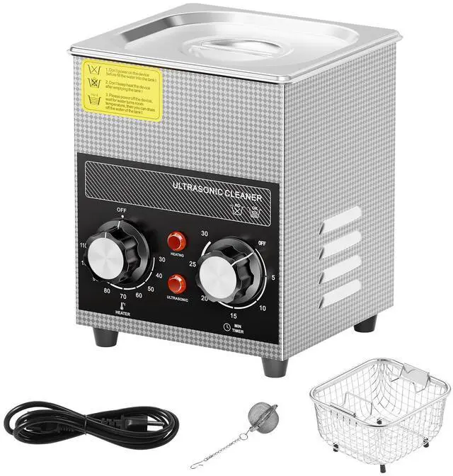 Alt view image 8 of 14 - VEVOR Professional Jewelry Cleaning Machine, 2L Jewelry Cleaner Ultrasonic Machine with Heater & Timer, Digital Ultrasonic Cleaner for Cleaning Denture Dental Oral Irrigator Parts Retainer Glasses