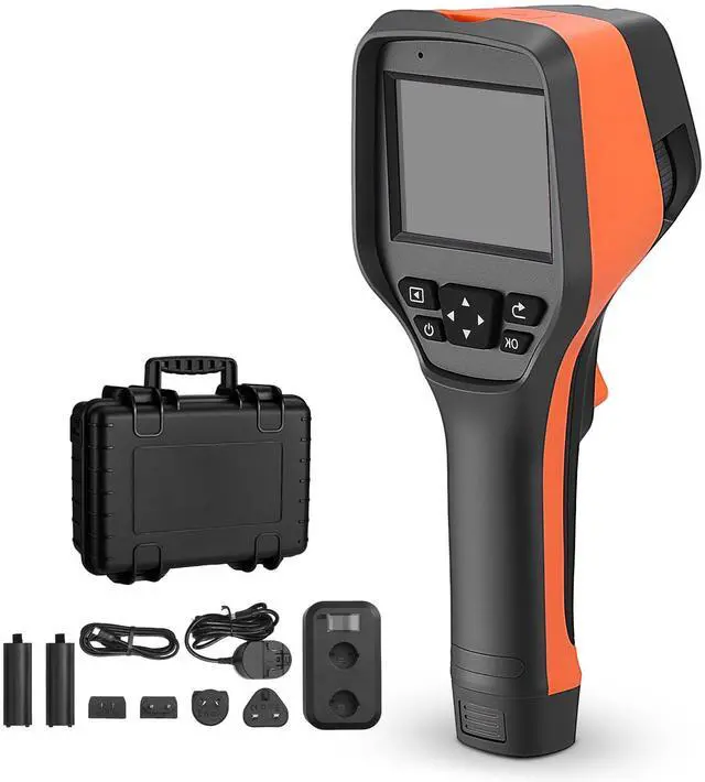 Main image of Thermal Camera, 384 x 288 IR Resolution, Handheld Thermal Imaging Camera with 5MP Visual Camera, 30HZ Refresh Rate Infrared Imager with 3.5-Inch Touch Screen, -4°F to 1022°F, WIFI Supported