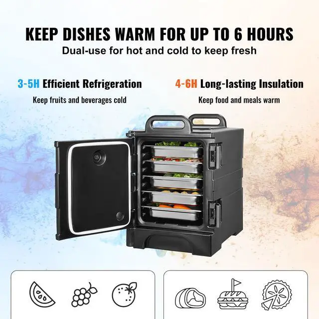 Alt view image 4 of 9 - Insulated Food Pan Carrier Stackable Catering Dishbox 81QT Chafing Dish