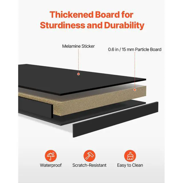 Alt view image 11 of 14 - VEVOR Desktop Bookshelf Black Desktop Storage Organizer 1-Tier for Office & Home