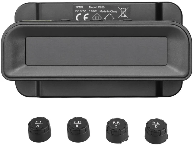 Alt view image 3 of 9 - VEVOR RV Tire Pressure Monitoring System Real Time Solar Trailer TPMS 4 Sensors