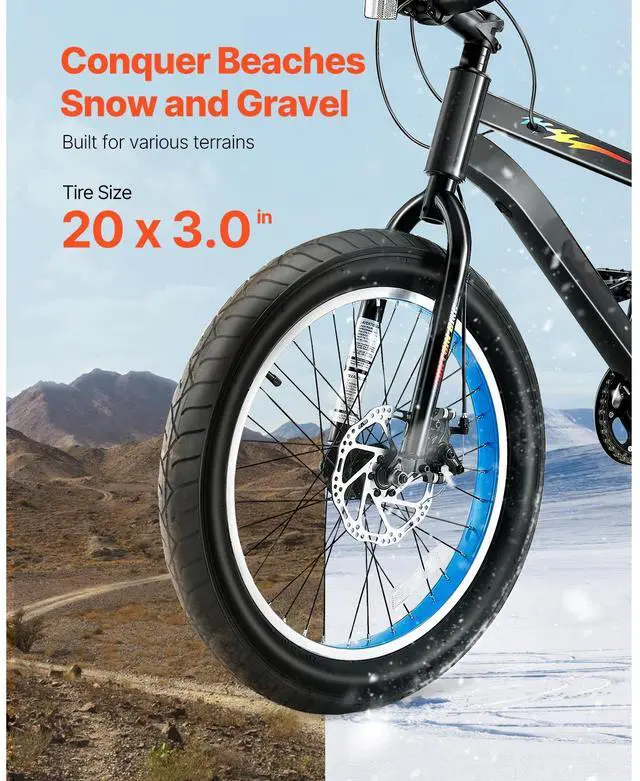 Alt view image 12 of 14 - 20" Mountain Bike MTB Bicycle Shimano 7 Speed Carbon Steel Dual Disc Brakes