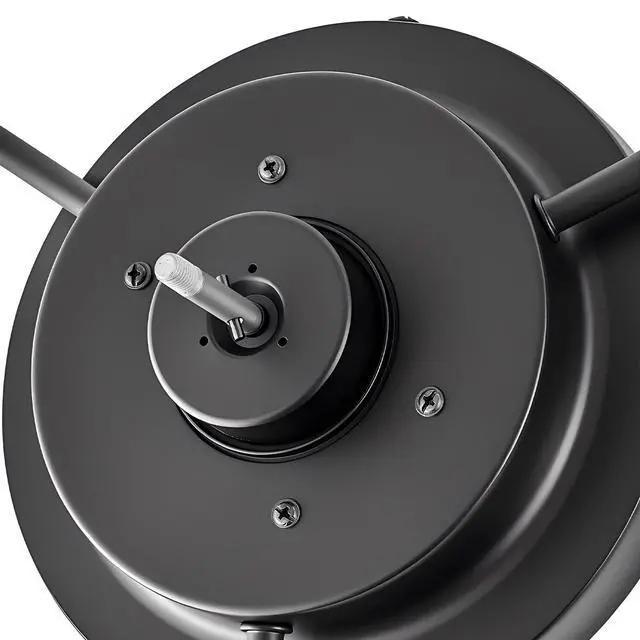 Alt view image 6 of 7 - VEVOR Wall Mounted Fan with Lights, 22 inch Wall Mount Fan with Remote, 6 Speeds Plug in Wall Fan, Reversible, Dimmable 3-color Lighting, Timer, 360°Adjustable Tilt for Workshop, Patio, Home