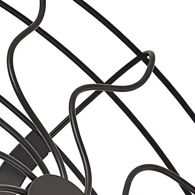 Alt view image 7 of 7 - VEVOR Wall Mounted Fan with Lights, 21 inch Wall Mount Fan with Remote, 6 Speeds Plug in Wall Fan, Timer, 360°Adjustable Tilt for Bedroom,Garage,Workshop (Compatible 4 E26 Bulb Sockets,No Bulb)