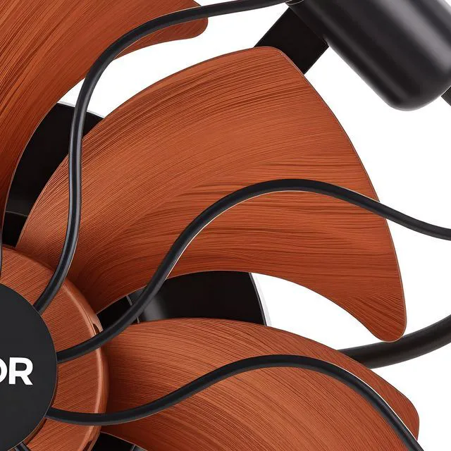 Alt view image 6 of 7 - VEVOR Wall Mounted Fan with Lights, 21 inch Wall Mount Fan with Remote, 6 Speeds Plug in Wall Fan, Timer, 360°Adjustable Tilt for Bedroom,Garage,Workshop (Compatible 4 E26 Bulb Sockets,No Bulb)