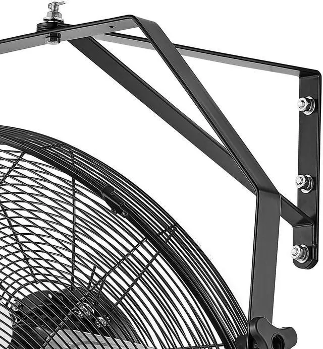 Alt view image 7 of 7 - VEVOR 20 Inch Industrial Wall Mount Fan, High Velocity 4650 CFM Indoor Fan with 3 Speeds, Powerful Motor Garage Wall Fan with Aluminum Blades for Workshop, Warehouse, Greenhouse, Commercial