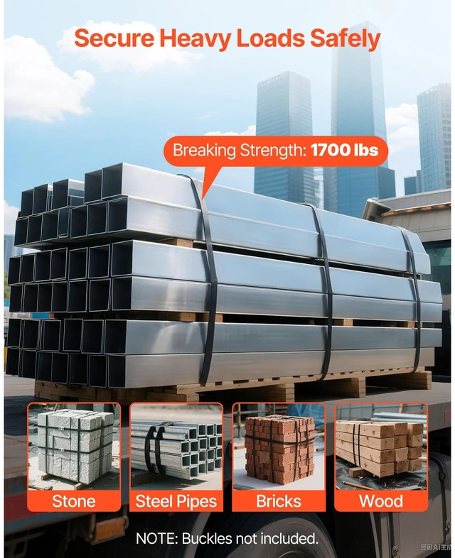 Alt view image 9 of 15 - VEVOR Steel Strapping Coil, 3/4 in x 0.02 in x 1640 ft, Metal Strapping Banding Roll Withstands Harsh Environment, 1700 lbs Break Strength, Heavy Duty Banding Pallet Strap Coil for Pallet Packing