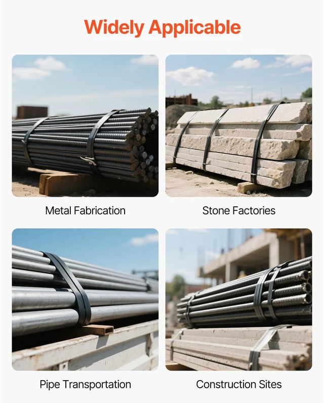 Alt view image 13 of 15 - VEVOR Steel Strapping Coil, 3/4 in x 0.02 in x 1640 ft, Metal Strapping Banding Roll Withstands Harsh Environment, 1700 lbs Break Strength, Heavy Duty Banding Pallet Strap Coil for Pallet Packing