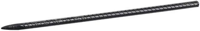 Main image of Rebar Stakes, 16-Inch, Heavy-Duty 0.45 in Diameter, Straight Galvanized Steel Ground Anchors with Chisel Point End & Rust-Resistant Coating, for Gardening Support, Fence, Camping Tents (16-Pack)