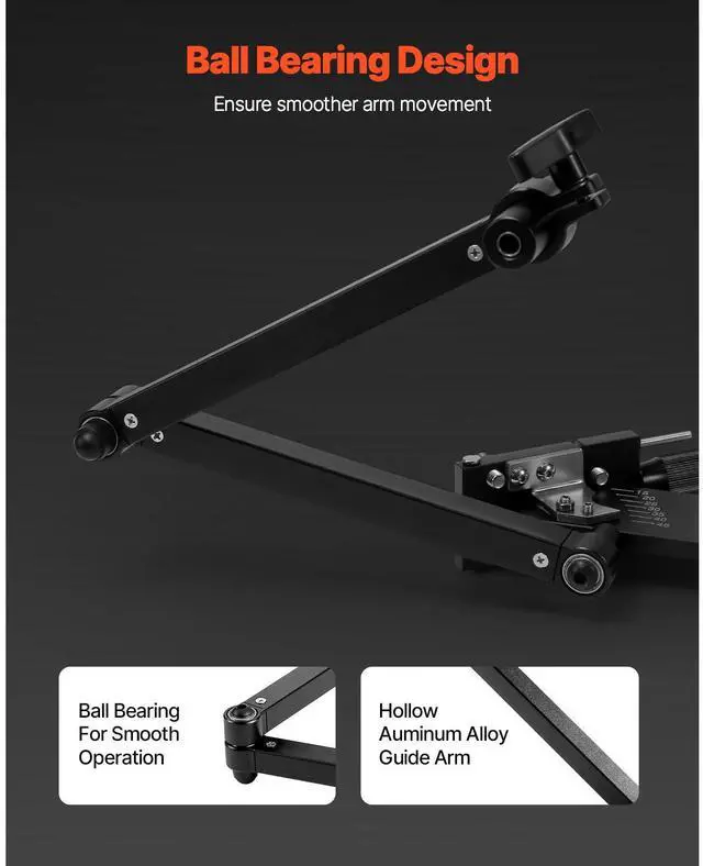 Alt view image 3 of 7 - Lawn Mower Blade Sharpener, 15° - 45° Adjustable Lawnmower Blade Sharpening Tool with 4 Adapter Pins, Ball Bearing Design & 25mm Enlarged Handle, Compatible with Most Angle Grinders