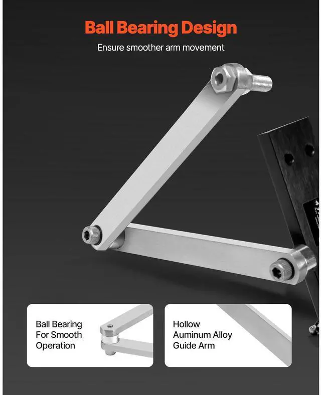Alt view image 3 of 7 - Lawn Mower Blade Sharpener and Balancer, 15° - 45° Adjustable Lawnmower Blade Sharpening Tool with 4 Adapter Pins, Ball Bearings & 25mm Enlarged Handle, Compatible with Most Angle Grinders