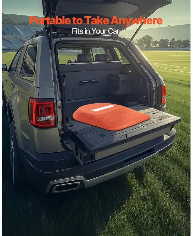 Alt view image 4 of 7 - Pitching Mound, Portable Baseball Game Mound, 42 in Indoor Outdoor Pitching Practice and Training Equipment, One-Piece Softball Pitching Aids with Antifade Turf and Pitching Rubber