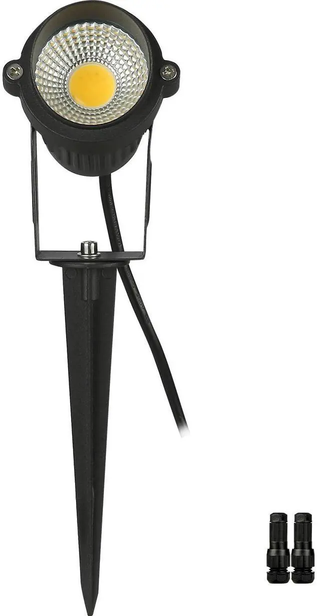 Main image of Landscape Lighting, 6W Low Voltage LED Landscape Lights, IP66 Waterproof Landscape Spotlights Yard Lawn Garden Pathway Outdoor Lights 12V 24V 450LM Warm White 3000K (12 Pack with Connectors)