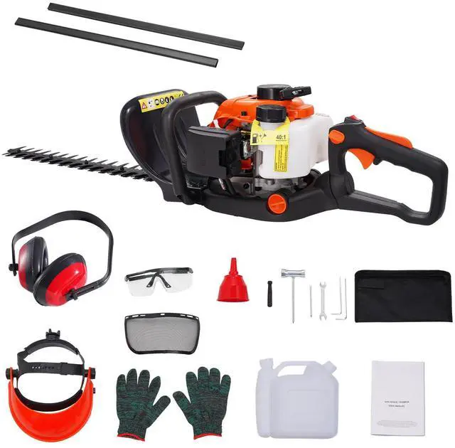 Main image of 23.2-inch 26CC 2 Cycle Gas Hedge Trimmer, Gas Powered Handheld Hedge Trimmer with Dual Sided Dual Action Blade, 180° Adjustable Trimmer Head, Suitable for Trimming Shrubs, Low Bushes