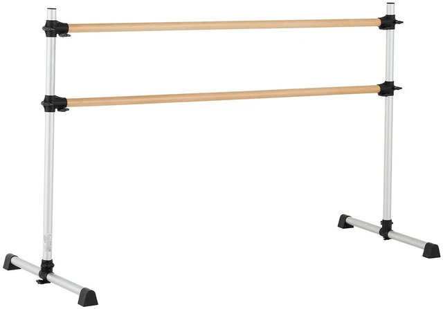 Alt view image 2 of 9 - 6Ft Ballet Barre Freestanding Portable Fitness Dance Bar Height Adjustable