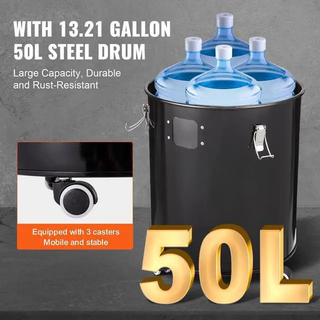 Alt view image 5 of 7 - VEVOR Cyclone Dust Separator w/ Tank Vacuum Cleaner Separator 4" for 13 Gal Tank