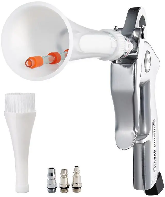 Main image of Car Cleaning Gun, 6-9.2 Bar High-Pressure Air Blow Gun with 2 Set Nozzles, 360° Rotating Nozzle for Thorough Cleaning, Quickly Blasts Dirt and Dust from Surface, Work with 1/4 NPT Air Compressor