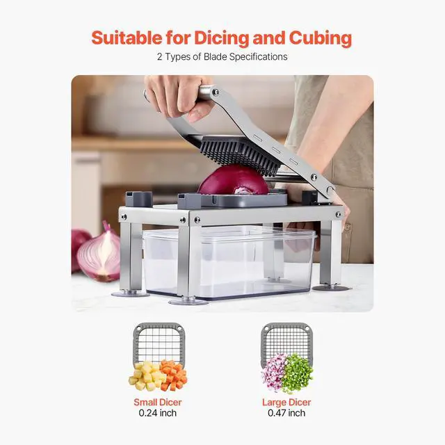 Alt view image 4 of 7 - Vegetable Chopper Mandoline Slicer, All-in-1 Food Veggie Cutter with 9 Stainless Steel Blades, Cheese Grater Onion Potato Dicer with Container,Salad Spiralizer Kitchen Gadgets&Essentials