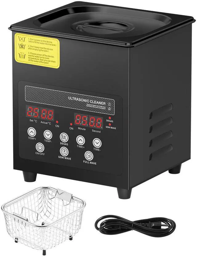 Main image of 2L Ultra Sonic Cleaner, 60W Digital Sonic Cleaning Machine with Gentle Mode & Upgraded Degassing, 40kHz Ultrasound Cleaner Machine with Heater & Timer for Jewelry, Glasses, Tools, Retainer