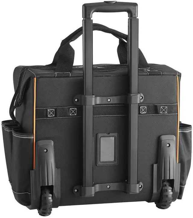 Main image of Rolling Tool Bag, 110 lbs Load Capacity, 25 Pockets Heavy Duty Roller Tool Bag with Adjustable Telescoping Handle & Stable Base, Toolbag Organizers with Wheels for Electrician, Construction