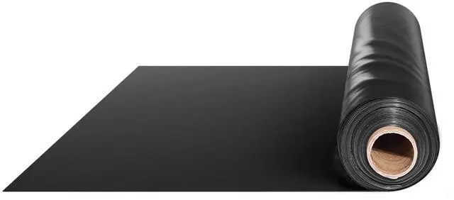 Main image of VEVOR 10 Mil Plastic Sheeting Heavy Duty 10' x 100', Thick Plastic Sheeting Roll, Plastic Drop Cloth Painters Tarp, Polyethylene Covering for Crawl Space Vapor Barrier, Multi-Purpose, Black