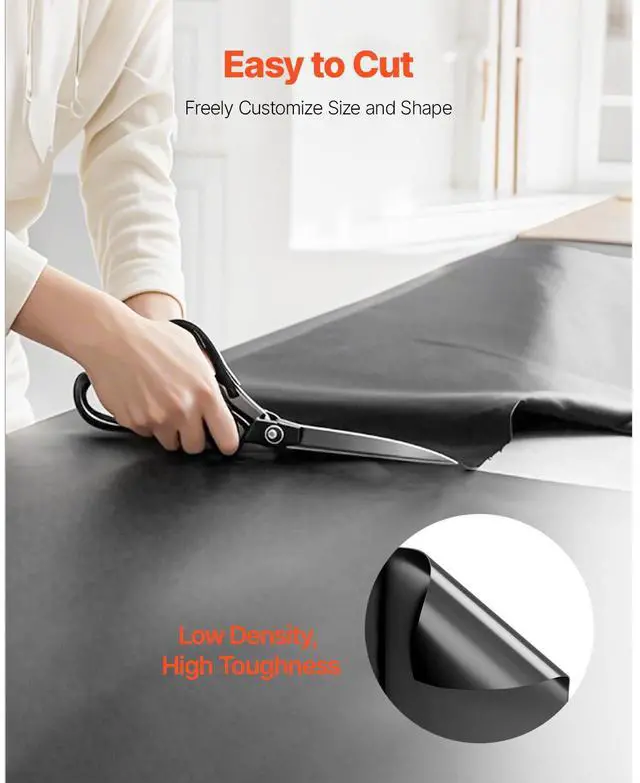 Alt view image 6 of 7 - VEVOR 10 Mil Plastic Sheeting Heavy Duty 10' x 100', Thick Plastic Sheeting Roll, Plastic Drop Cloth Painters Tarp, Polyethylene Covering for Crawl Space Vapor Barrier, Multi-Purpose, Black