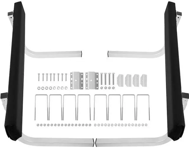 Alt view image 9 of 15 - VEVOR Boat Trailer Guide-ons, 2PCS Rustproof Steel Trailer Guide ons, Trailer Guides with Carpet-Padded Boards, Mounting Parts Included, for Ski Boat, Fishing Boat or Sailboat Trailer