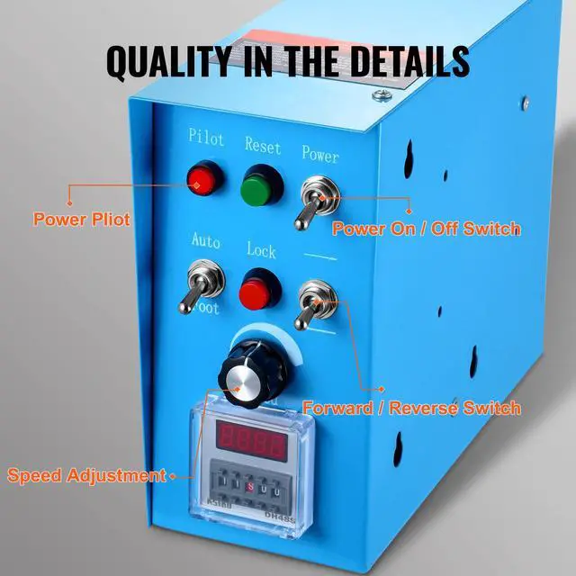 Alt view image 5 of 7 - Rotary Welding Positioner 50KG, 0-90° Welding Positioning Turntable Table 0.5-6RPM 120W, with 12.4 Inch 3-Jaw Lathe Chuck & Welding Torch Stand Holder for Cutting, Grinding, Assembly, Testing