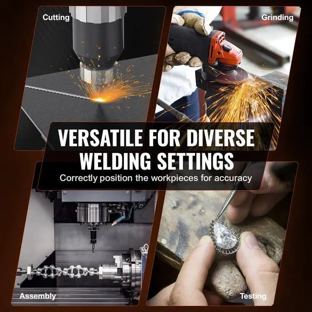 Alt view image 6 of 7 - Rotary Welding Positioner 50KG, 0-90° Welding Positioning Turntable Table 0.5-6RPM 120W, with 12.4 Inch 3-Jaw Lathe Chuck & Welding Torch Stand Holder for Cutting, Grinding, Assembly, Testing