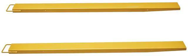 Main image of Pallet Fork Extensions, 84" Length 5.5" Width, Heavy Duty Carbon Steel Fork Extensions for Forklifts, 1 Pair Forklift Extensions, Industrial Forklift Fork Attachments for Forklift Truck, Yellow