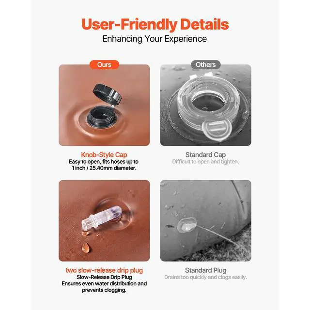 Alt view image 5 of 7 - Tree Watering Rings, 4 Pcs 16 Gallons Tree Watering Bags, 6-9 Hours Slow Release, Refillable Planting Water Bags, Water Saving, Heavy Duty Watering System for Shrub Tree Root Drip Irrigation