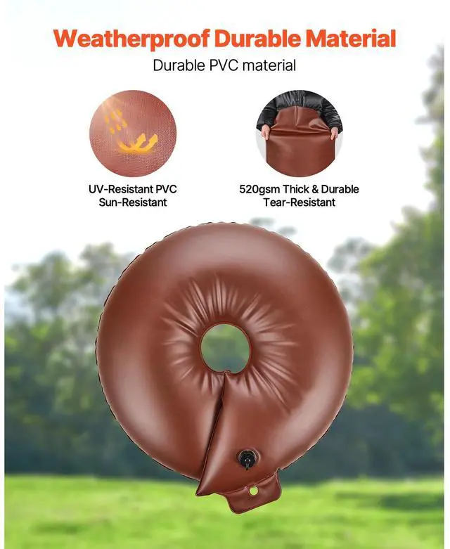 Alt view image 3 of 7 - Tree Watering Rings, 4 Pcs 16 Gallons Tree Watering Bags, 6-9 Hours Slow Release, Refillable Planting Water Bags, Water Saving, Heavy Duty Watering System for Shrub Tree Root Drip Irrigation