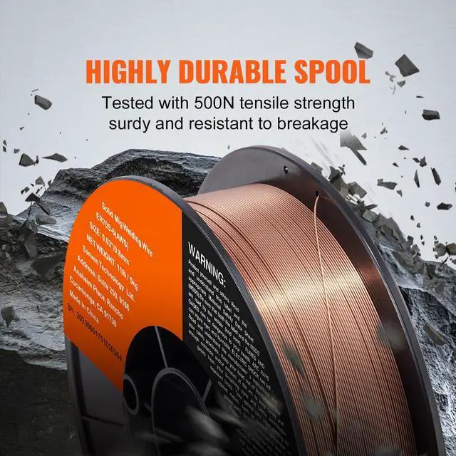 Alt view image 3 of 7 - Solid MIG Welding Wire, ER70S-6 0.030-inch 11LBS with Low Splatter and High Levels of Deoxidizers for All Position Gas Welding